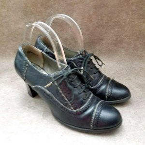 Relativity Womens Henry  Sz 9 M Black  Lace Up Oxf